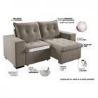 Sofá 3 Lugares Arsenal Retrátil E Reclinável Perola - Viero M