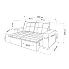 Sofá 3 Lugares Arsenal Retrátil E Reclinável Perola - Viero M