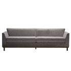 Sofá 3 Lugares Asti 210cm Linho Cinza - Gran Belo