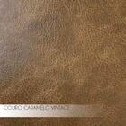 Sofá 3 Lugares Asti 250cm Com Puff Bari Linho Cinza/couro Car