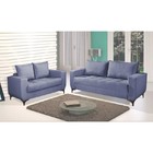 Sofá 3 Lugares Azul em Veludo 2m Jessé