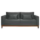Sofá 3 Lugares Bahamas Suede Cinza 230 Cm
