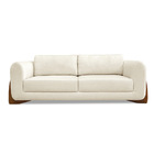 Sofá 3 Lugares Base De Madeira Clarissa 220 Cm Linho S04 - D'