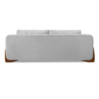 Sofá 3 Lugares Base De Madeira Clarissa 250 Cm Linho Grigio S