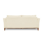 Sofá 3 Lugares Base De Madeira Grace 210 Cm Linho Pérola S04