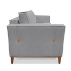 Sofá 3 Lugares Base De Madeira Grace 210 Cm Linho S04 - D'ros