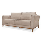 Sofá 3 Lugares Base De Madeira Grace 230 Cm Linho Areia S04 -