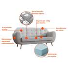 Sofá 3 Lugares Beegees Branco