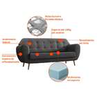 Sofá 3 Lugares Beegees Linho Cinza