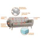 Sofá 3 Lugares Beegees Linho Cru