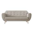 Sofá 3 Lugares Beegees Linho Cru