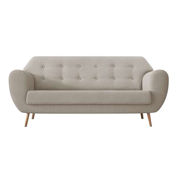 Sofá 3 Lugares Beegees Linho Cru