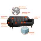 Sofá 3 Lugares Beegees Linho Grafite