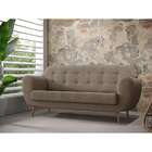 Sofá 3 Lugares Beegees Suede Bege