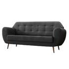 Sofá 3 Lugares Beegees Suede Grafite