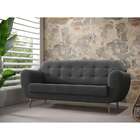 Sofá 3 Lugares Beegees Suede Grafite