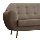 Sofá 3 Lugares Beegees Velosuede Bege