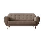 Sofá 3 Lugares Beegees Velosuede Bege