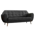 Sofá 3 Lugares Beegees Velosuede Grafite