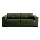 Sofá 3 Lugares Belver Couro La Paz Verde 242 Cm