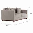 Sofá 3 Lugares Bento Base De Madeira Linho Cotton Cru.