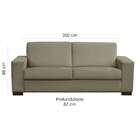 Sofá 3 Lugares Bergen Suede Marrom