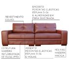 Sofá 3 Lugares Bipartido Sala De Estar 240cm Milano Couro Car