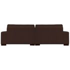 Sofá 3 Lugares Bipartido Sala De Estar Milano 240cm Couro Mar