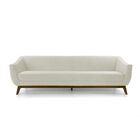 Sofá 3 Lugares Boomer 210cm Pu Sintético Bege G15 - Gran Belo