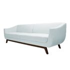 Sofá 3 Lugares Boomer 230cm Pu Sintético Branco G15 - Gran Be