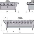 Sofá 3 Lugares Bordô Em Veludo 2,26m Magnólia