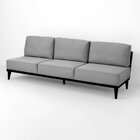 Sofá 3 Lugares Boreal Com Mola Ensacada Cabecasa Madeiraorigi