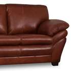 Sofá 3 Lugares Bradley Couro Marrom