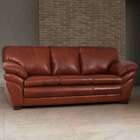 Sofá 3 Lugares Bradley Couro Marrom