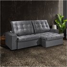 Sofá 3 Lugares Brasil 220cm Cinza