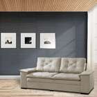 Sofá 3 Lugares Cairo Malha Bege