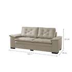 Sofá 3 Lugares Cairo Malha Bege