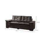 Sofá 3 Lugares Cairo Malha Marrom