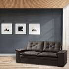 Sofá 3 Lugares Cairo Malha Marrom