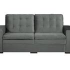Sofá 3 Lugares Cama Inbox Florença  2,05m Tecido Suede Veluso