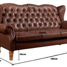 Sofá 3 Lugares Capitonê Vintage Imperador Chesterfield Café