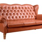 Sofá 3 Lugares Capitonê Vintage Imperador Chesterfield Carame