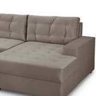 Sofá 3 Lugares Chaise Direito Larissa - Golden - Cacau