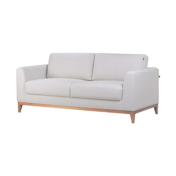 Sofá 3 Lugares Chanfrê 1,80 - Linho - Meu Móvel De Madeira