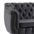 Sofá 3 Lugares Chesterfield Courissimo Chumbo