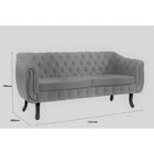 Sofá 3 Lugares Chesterfield Daf Mobiliário Marrom