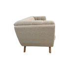 Sofá 3 Lugares Coin Living 240cm Linho Bege - Sallar Home