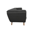 Sofá 3 Lugares Coin Living 240cm Linho Cinza - Sallar Home