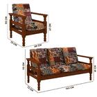 Sofá 3 Lugares Com 2 Poltronas Mesa De Centro E Mesa De Canto