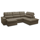 Sofá 3 Lugares Com Chaise 243cm Direito Arezzo Ferguile